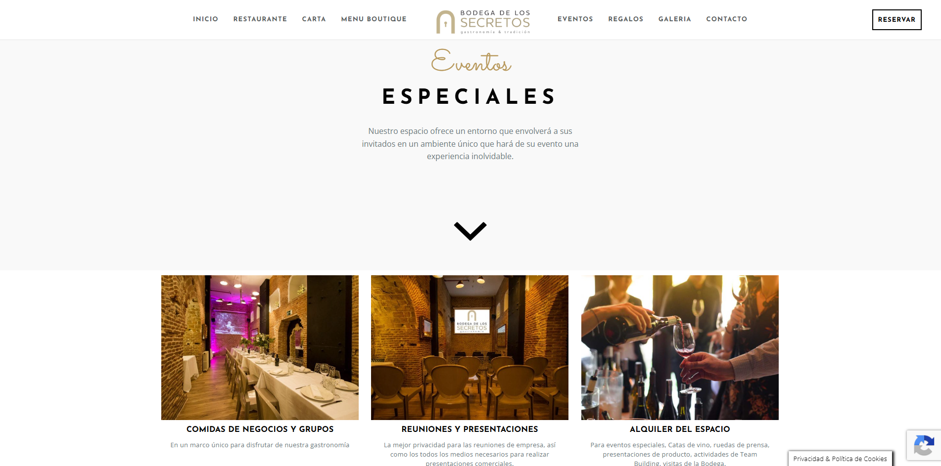 Bodega — eventos